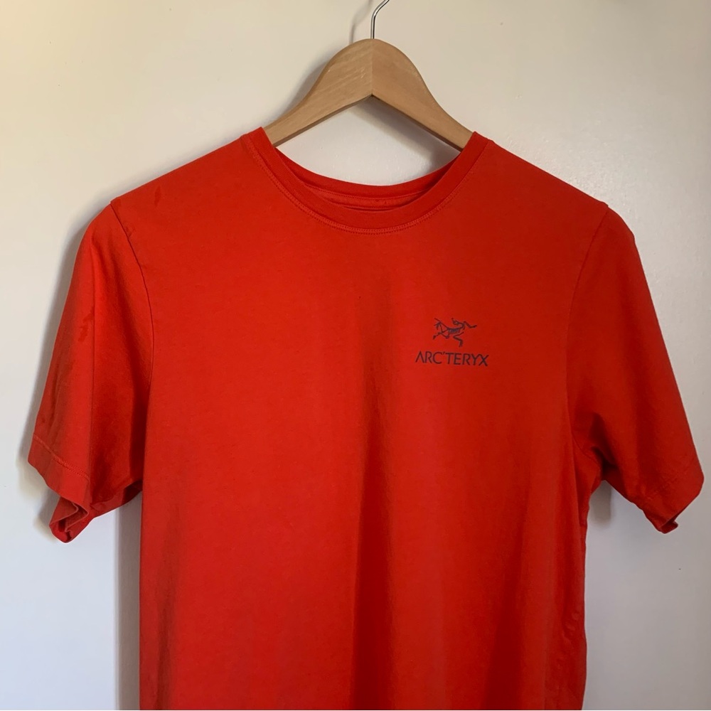 Arc'teryx Red Short Sleeve Logo Tee